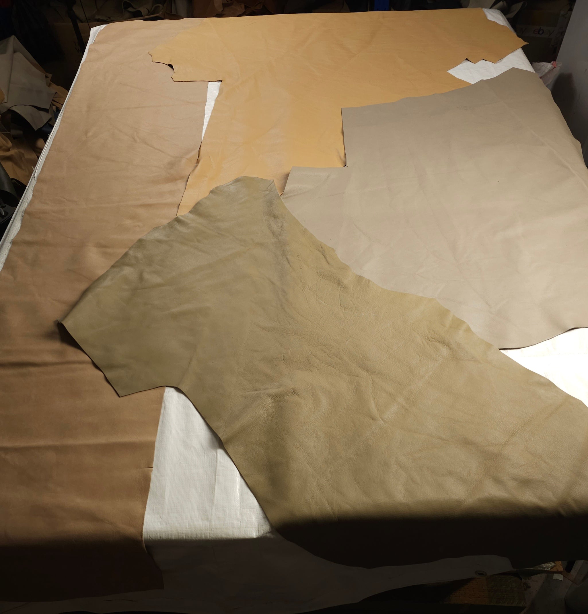 Earth Tone Leather Bundles (Approx. 20 sq ft)