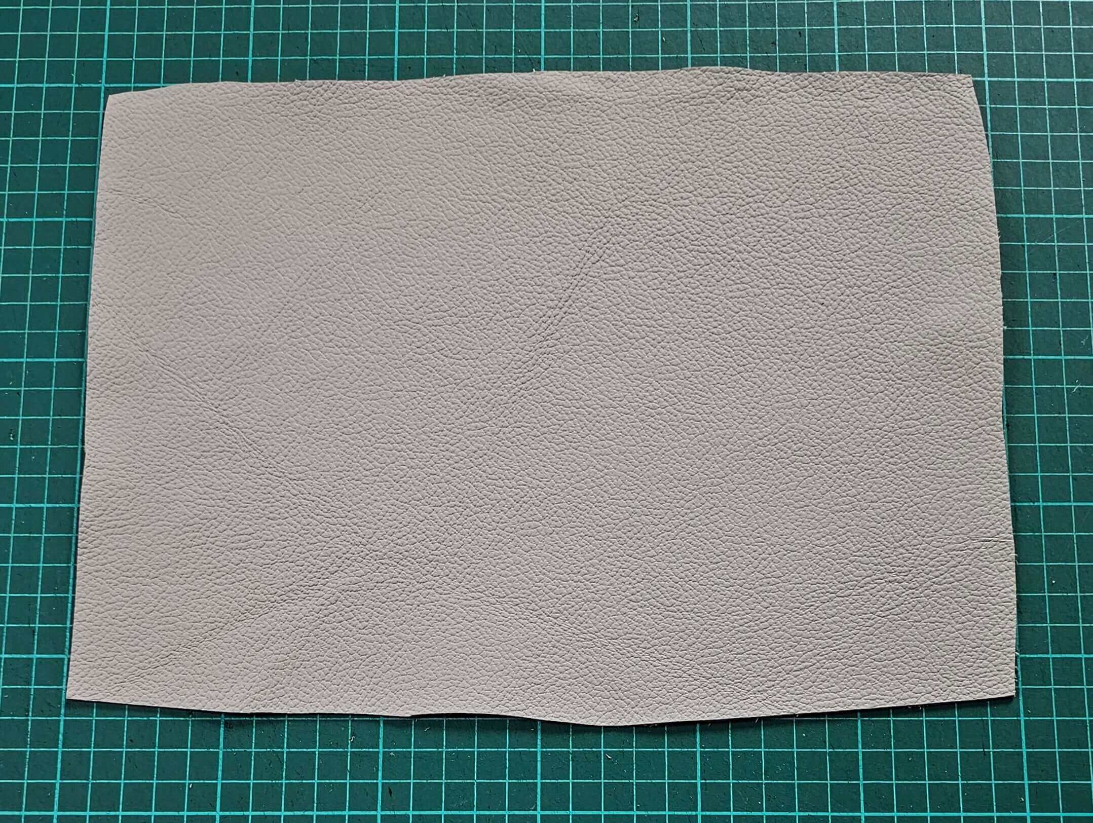 Beige leather sheets for crafting - Sets of 8