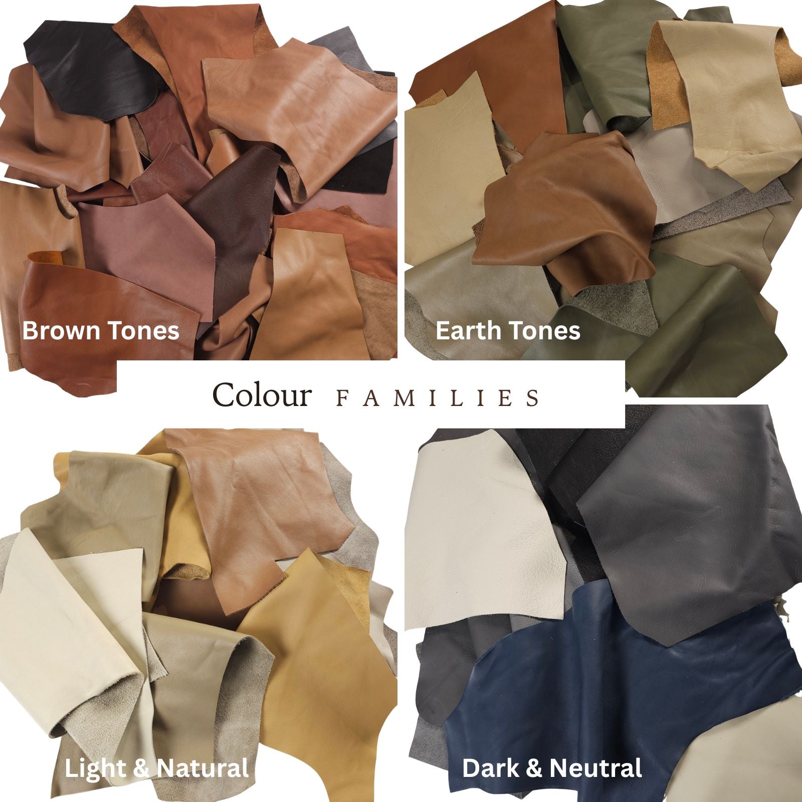 Small Leather Pieces (1–3 Hands) | Colour Families