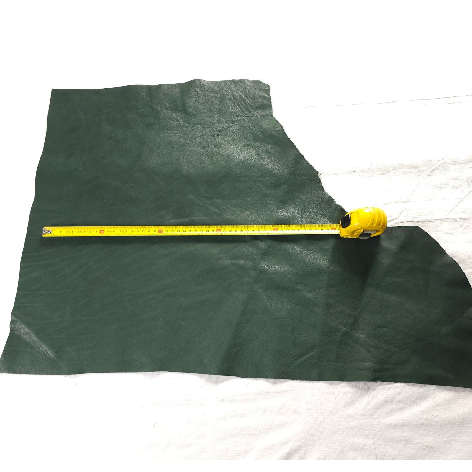 Forest Green Full Grain Leather Offcuts