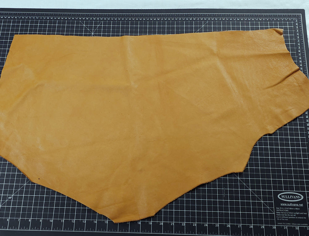 Eco-friendly full-grain leather scraps suitable for wallets, patches, and accessories
