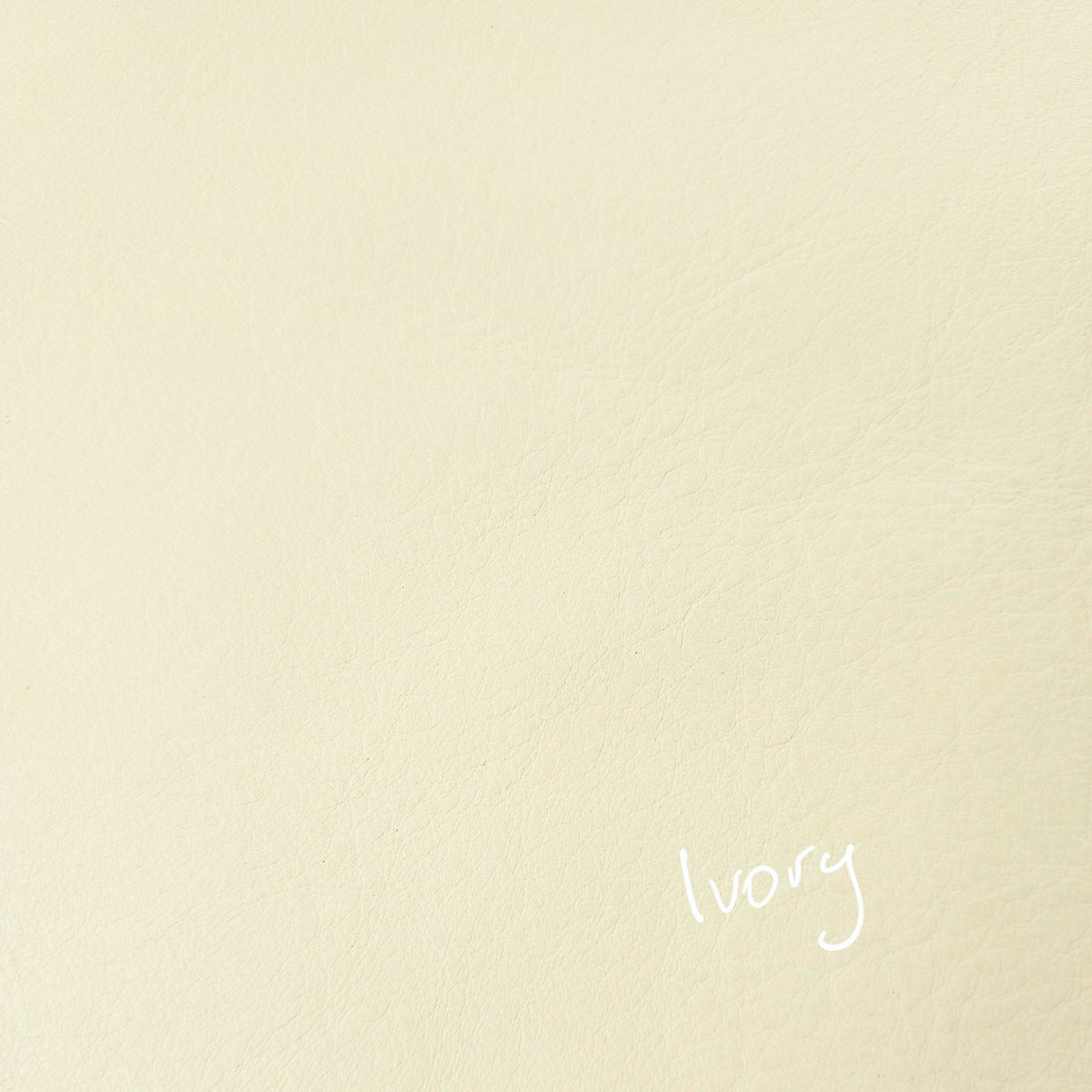 Ivory cowhide leather piece in a light natural shade