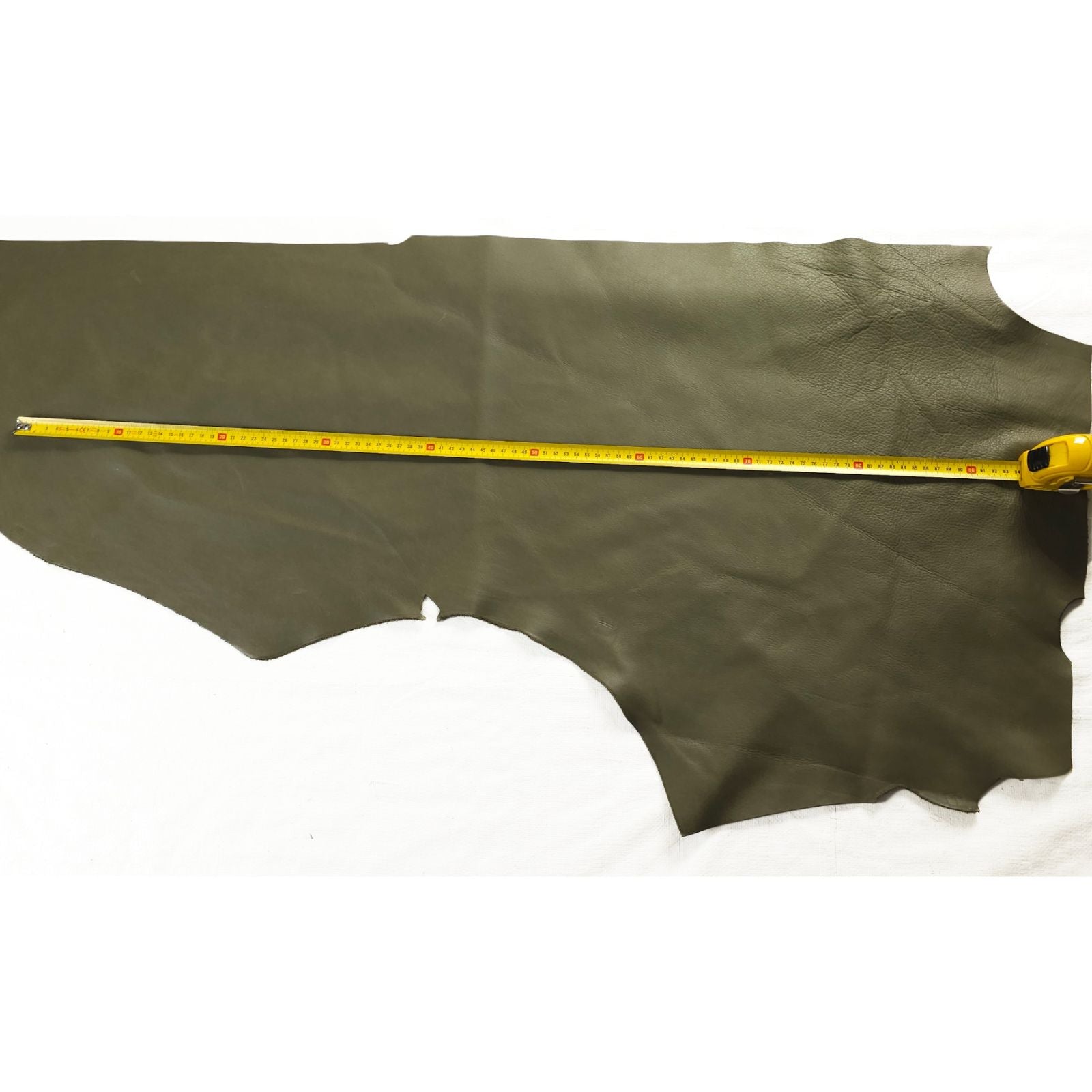 Olive Green Cowhide Offcuts Large Pieces