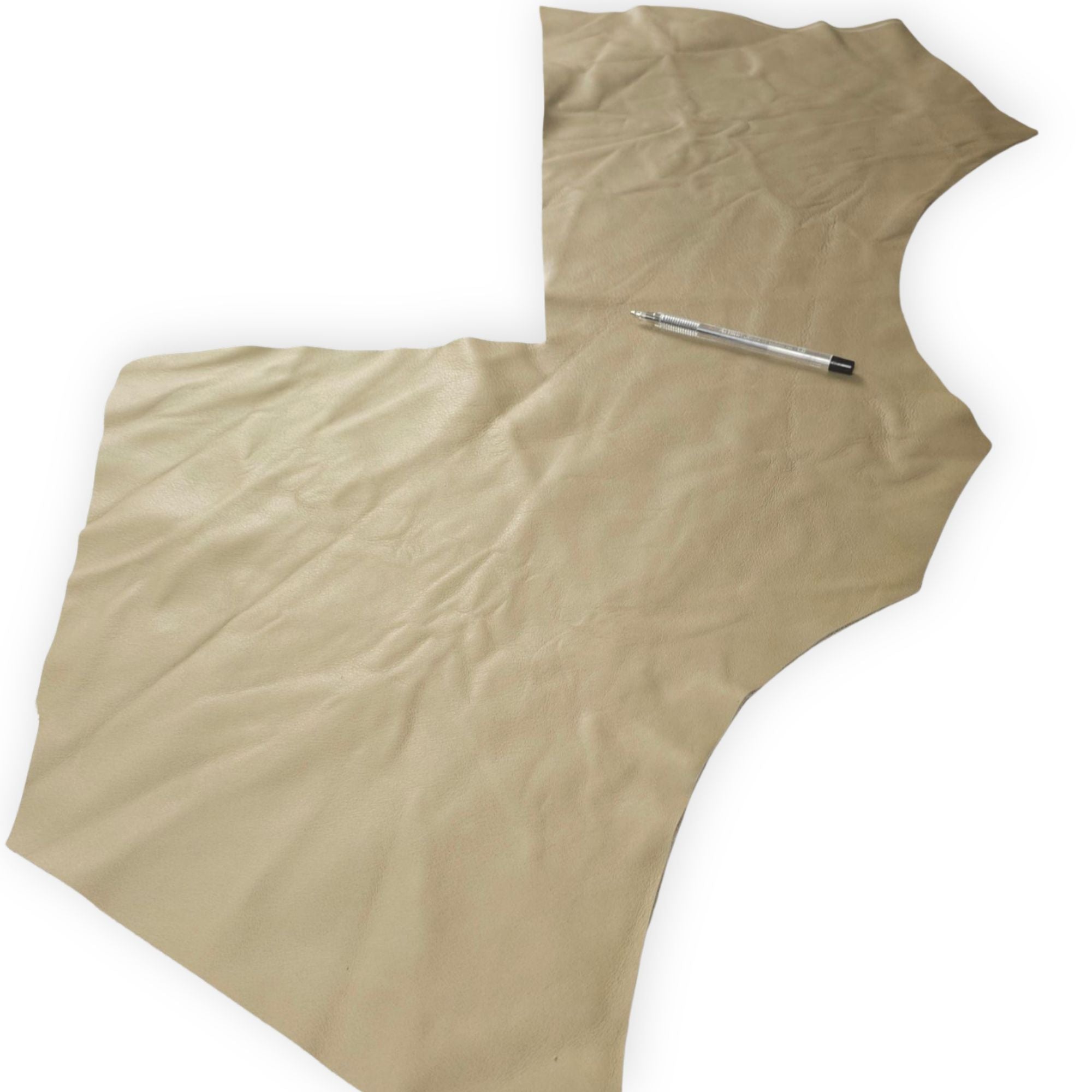 Flexible green leather pieces for bags, repairs and leathercraft