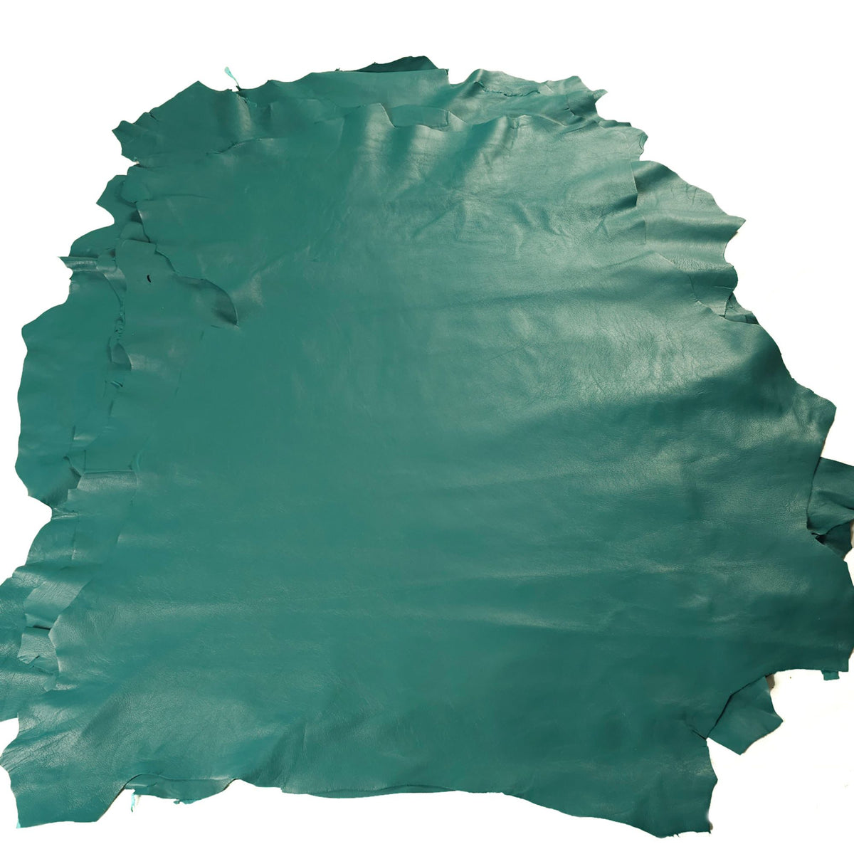 Aqua sheepskin nappa leather hide with a smooth finish