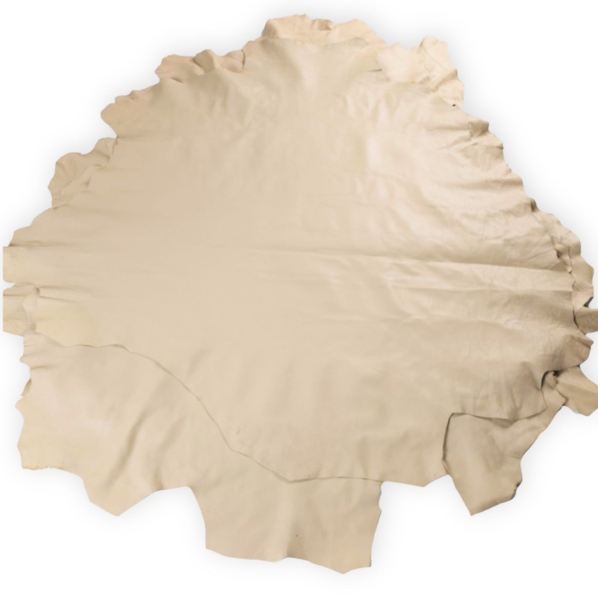Latte sheepskin nappa hide with a soft smooth finish