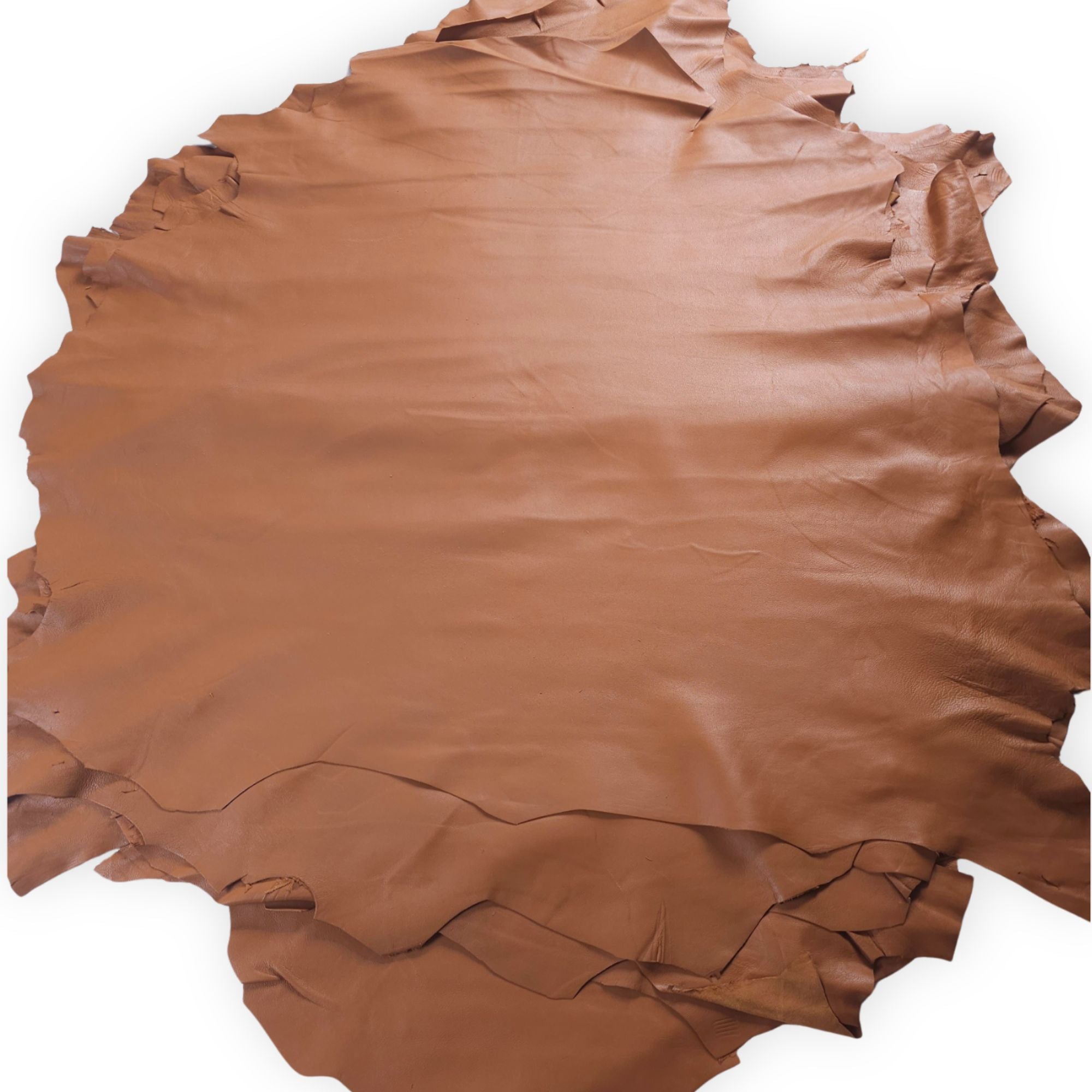 Tan sheepskin nappa hide for garments and linings