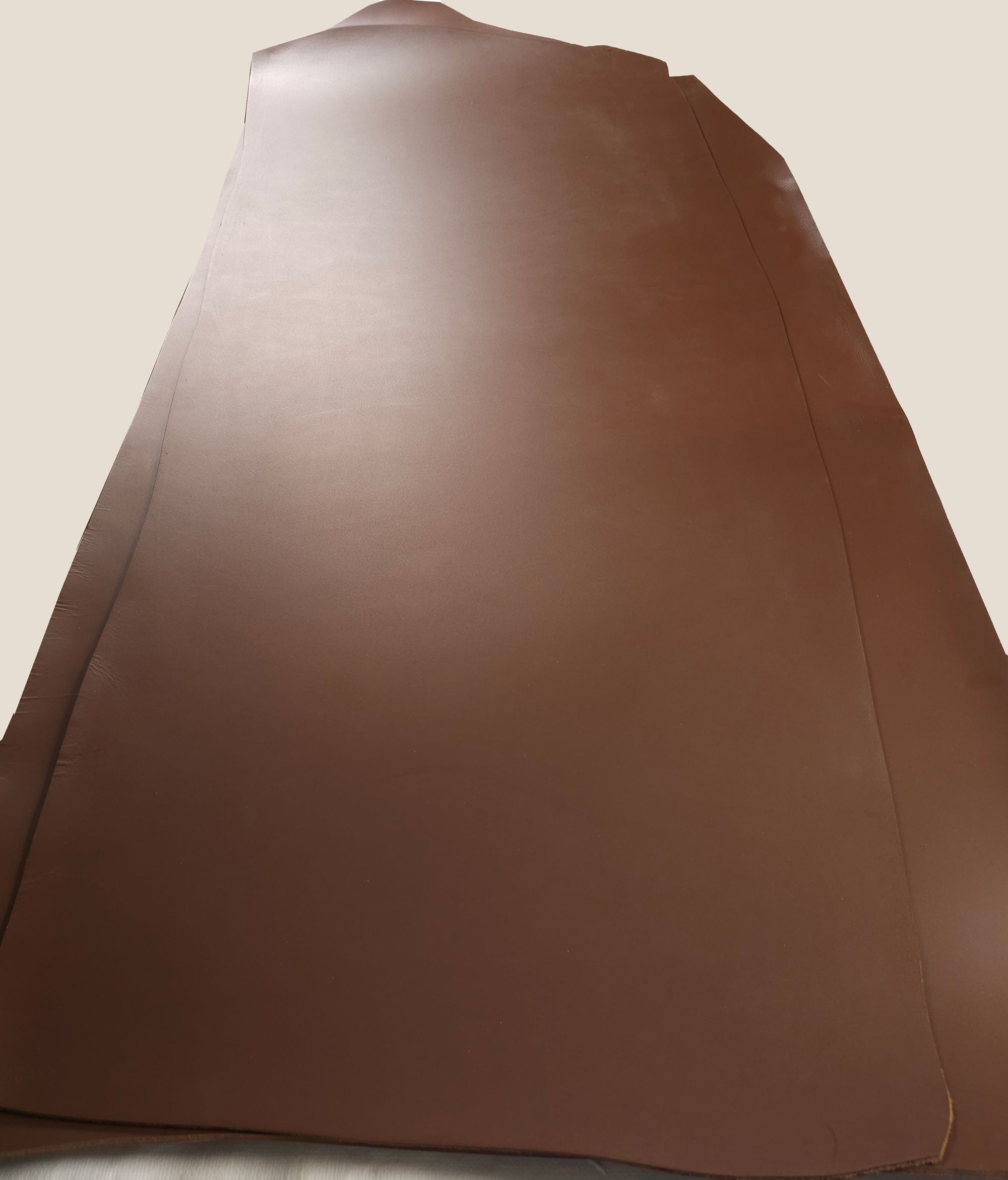 Dark brown buffalo belt leather, single butt, 3.4–3.8mm thick