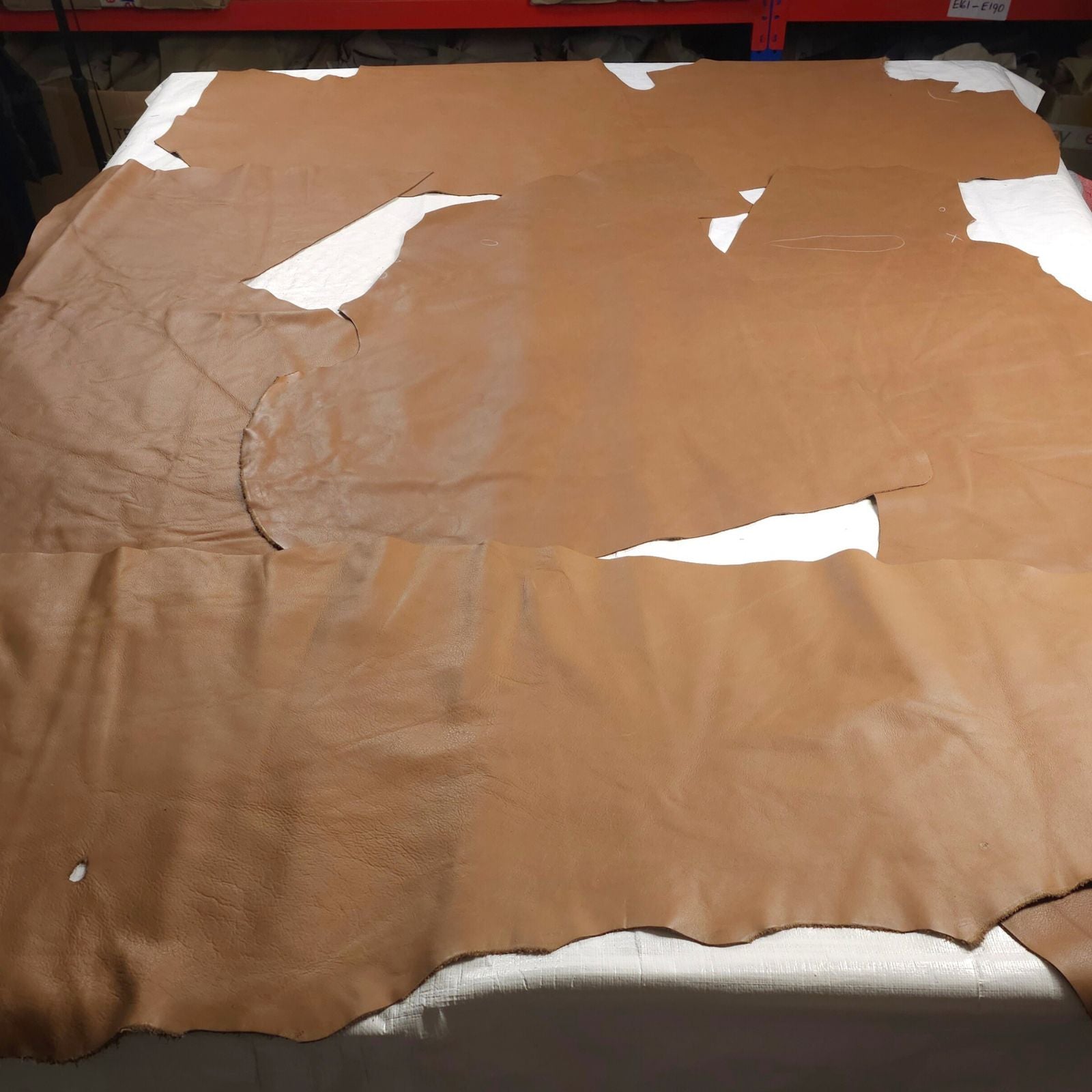 an solid colour leather bundle approx 20 sq ft