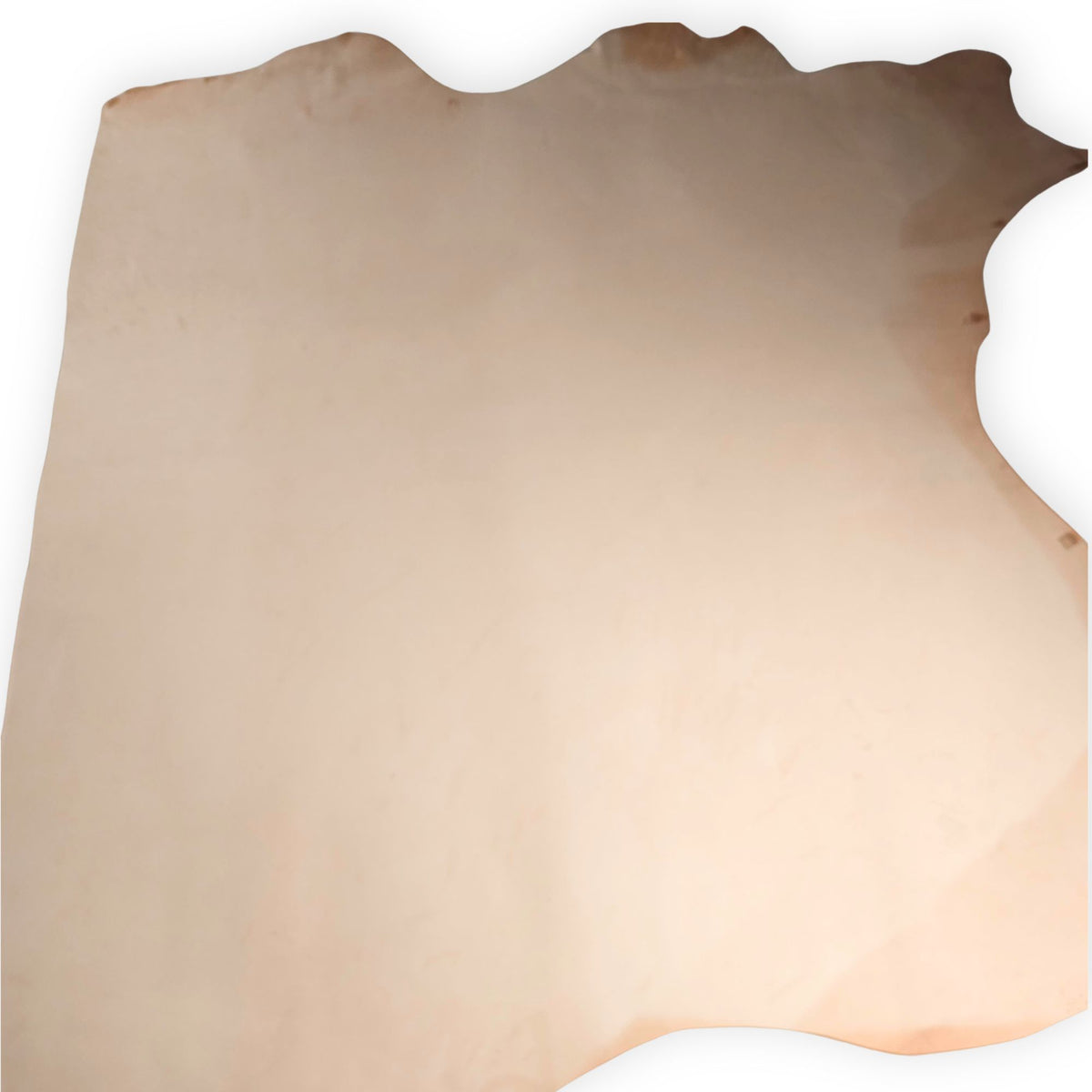 Natural vegetable-tanned tooling leather cowhide part side in a large undyed 2.5 mm cut